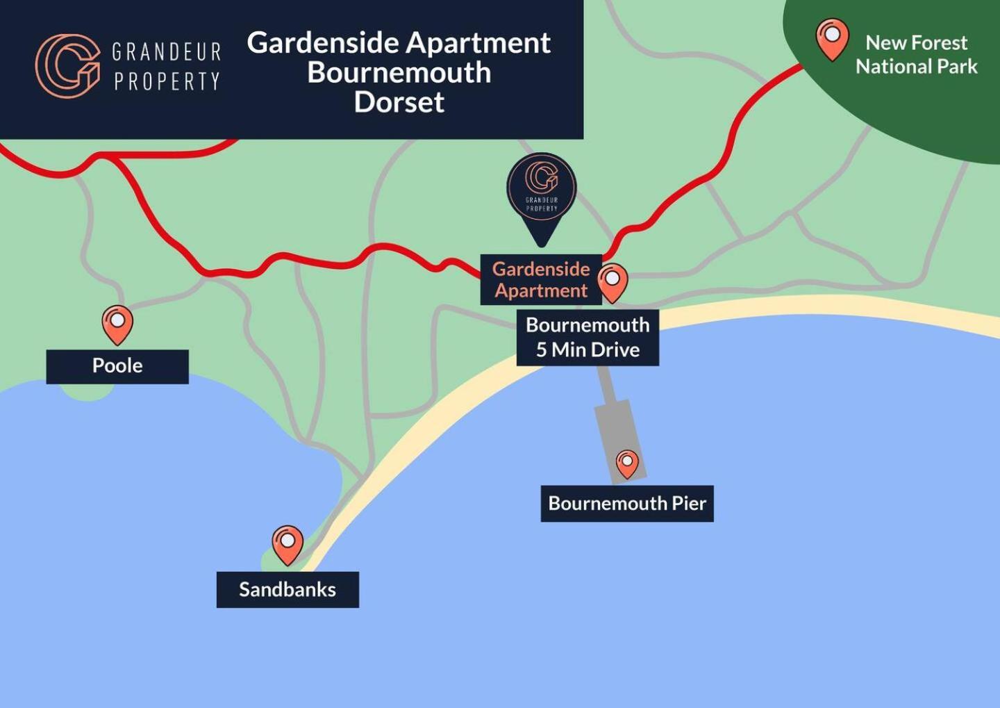 The Gardenside Apartment By Grandeur Property Bornemouth Extérieur photo